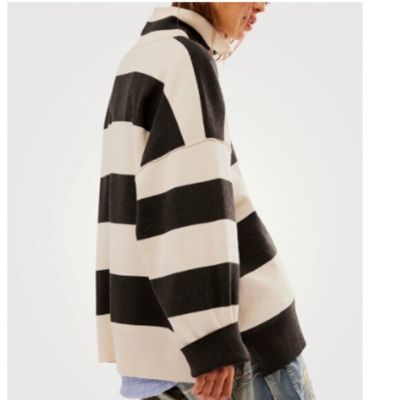 Free People - Coastal Stripe Sweater - Medium - Picture 3 of 3